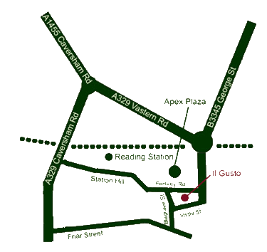 Location of map for Il Gusto - The Corn Stores